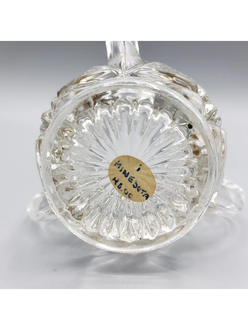 Antique US Glass EAPG Toothpick Holder Minnesota 3 Handle Circa 1898